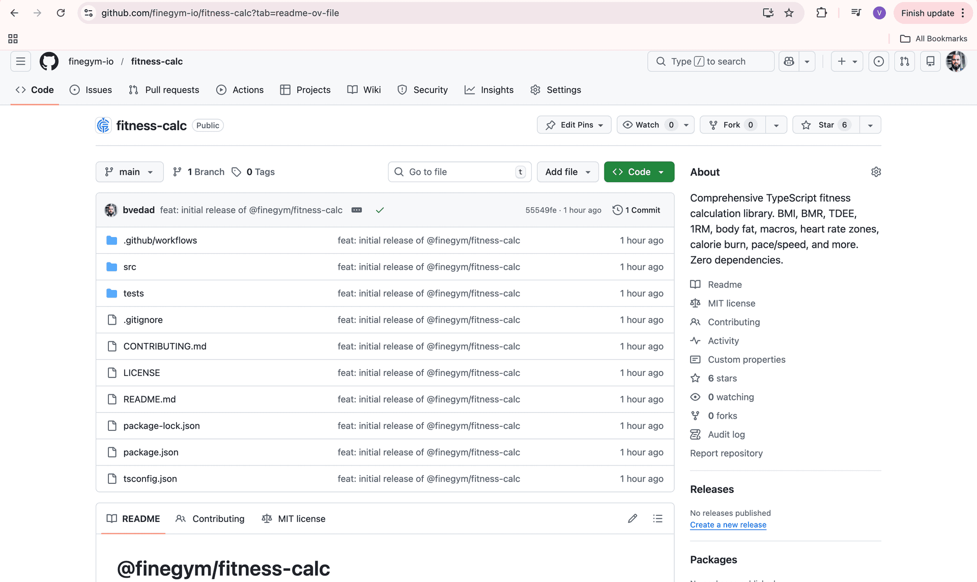 Free Open-Source Fitness Calculator Library for Developers and Gym Businesses