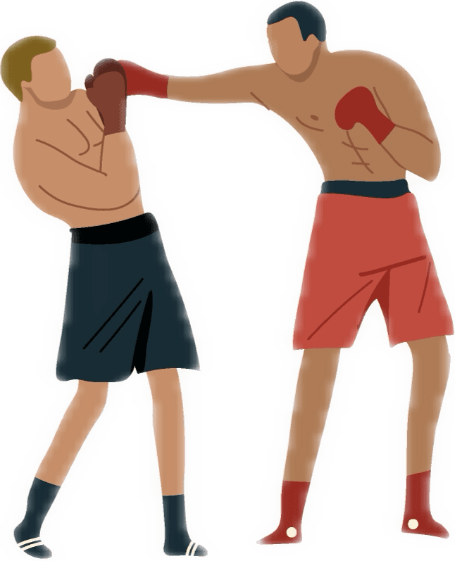 Ilustração de academia de MMA